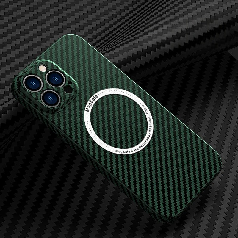 Carbon Fibre Magnetic MagSafe Case for iPhone