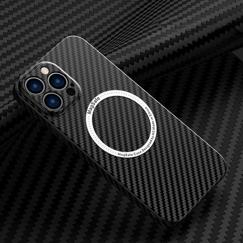 Carbon Fibre Magnetic MagSafe Case for iPhone